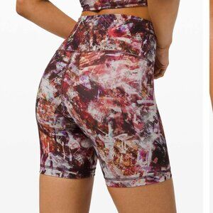 Lululemon Wunder Train High-Rise Short 4” Urbantricity Multi Size 6 EUC